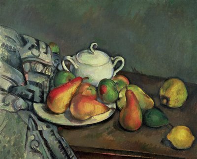 Natura Morta con Zuccheriera e Frutta da Paul Cézanne