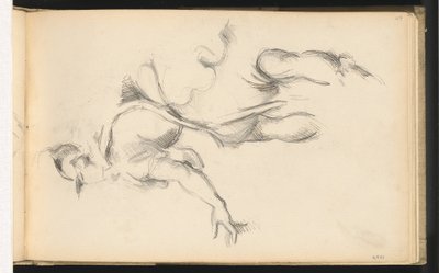 Studio della figura allegorica della Francia in "Lo scambio delle due principesse" di Rubens da Paul Cézanne
