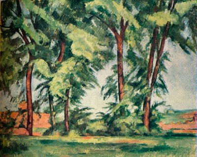 Alberi alti al Jas de Bouffan, c1883, 1929 da Paul Cézanne