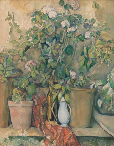 Vasi di terracotta e fiori da Paul Cézanne