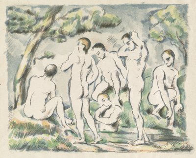 I bagnanti (piccola lastra) da Paul Cézanne