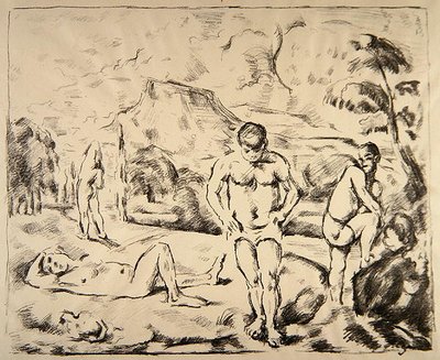 I bagnanti, c.1898 da Paul Cézanne