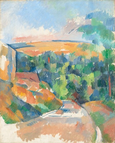La curva nella strada, 1900-1906 da Paul Cézanne