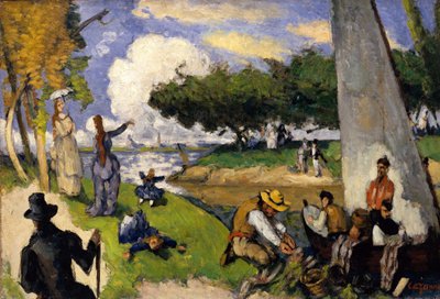 I pescatori scena fantastica, ca. 1875 da Paul Cézanne