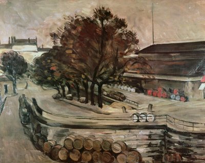 La Halle aux Vins, vista dalla rue de Jussieu, 1872 da Paul Cézanne