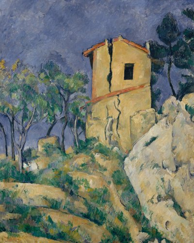 La casa con i muri crepati da Paul Cézanne