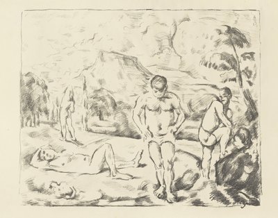 Le grandi bagnanti da Paul Cézanne