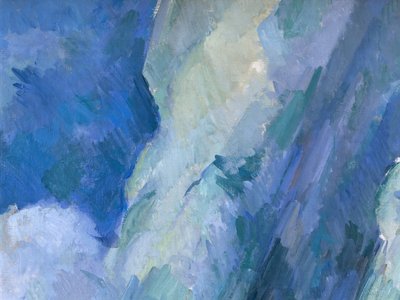 Le grandi bagnanti (dettaglio) da Paul Cézanne