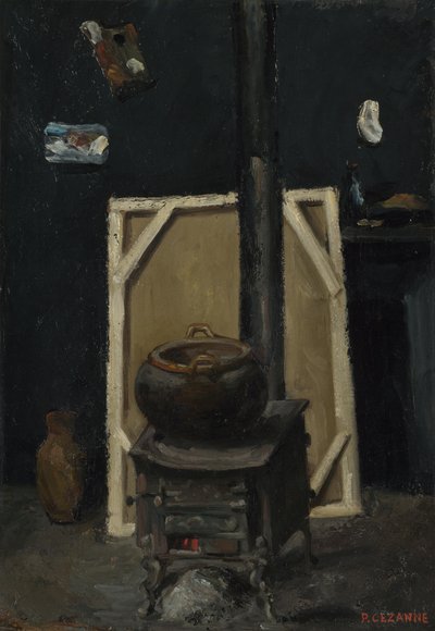 La stufa nello studio, ca 1865 da Paul Cézanne