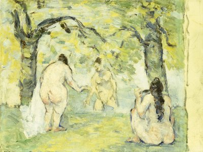 Tre bagnanti, 1875-77 da Paul Cézanne