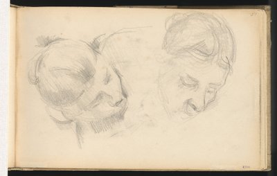 Due Teste di Donne da Paul Cézanne