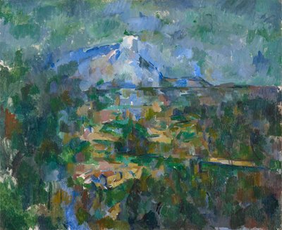Vista del Montagne Sainte-Victoire da Lauves da Paul Cézanne