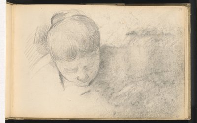 Donna inclinata in avanti da Paul Cézanne