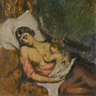 Donna che allatta il suo bambino da Paul Cézanne