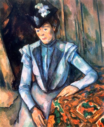 Donna seduta in blu, 1902-1906 da Paul Cézanne