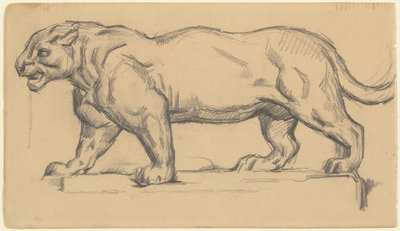 Giaguaro da Paul Cézanne after Antoine Louis Barye