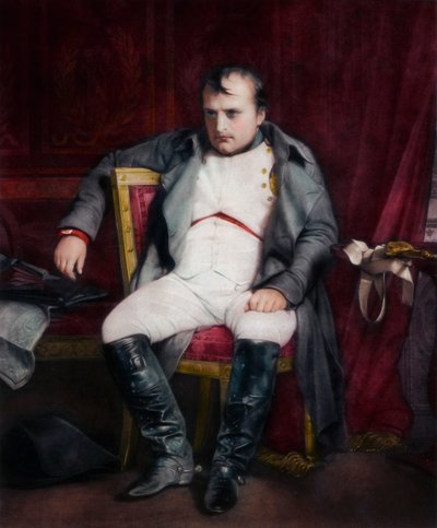 Napoleone a Fontainebleau durante la prima abdicazione - 31 marzo 1814 da Paul Delaroche