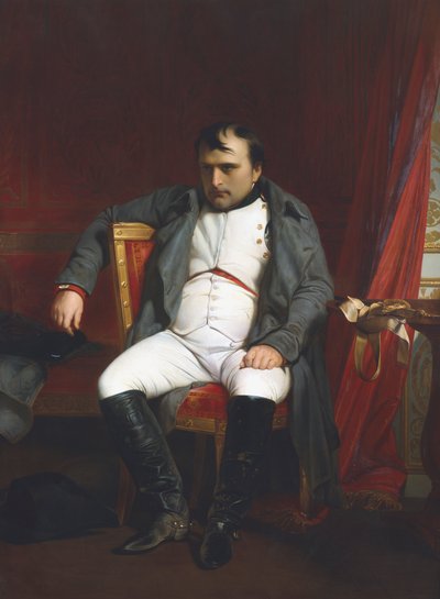 Napoleone a Fontainebleau durante la prima abdicazione - aprile 1814 da Paul Delaroche