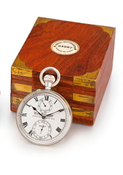 Orologio da tasca a leva senza chiave e custodia da Paul Ditisheim