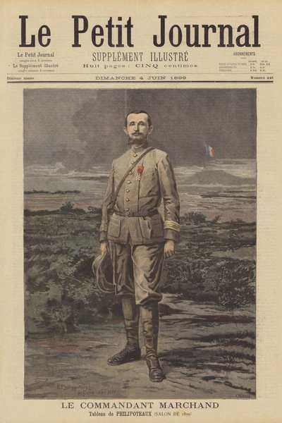 Maggiore Jean-Baptiste Marchand, soldato ed esploratore francese da Paul Dominique Philippoteaux