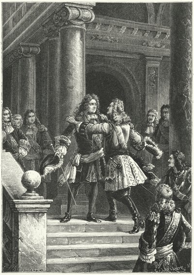 Il maresciallo Villars e il principe Eugenio di Savoia si incontrano per negoziare il Trattato di Rastatt da Paul Dominique Philippoteaux