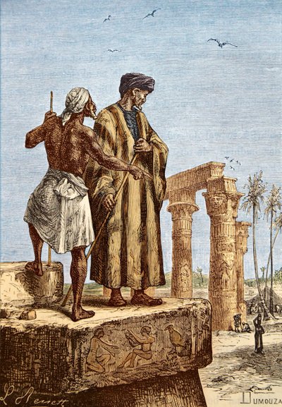 Ibn Battuta in Egitto, metà del XIX secolo da Paul Dumouza