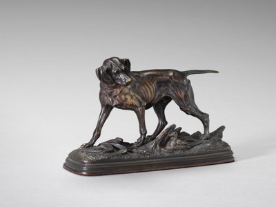 Pointer che punta un fagiano da Paul Edouard Delabrière