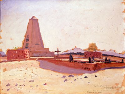 Tomba di Padre Charles Eugene Foucauld, il Monumento del Generale Laperrine e la Tomba di tre Meharisti del Corpo dei Cammelli francesi da Paul Elie Dubois
