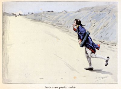 Desaix ha il suo primo combattimento: Charles Antoine Desaix de Veygoux (1768-1800) cattura un prigioniero a Landau in der Pfalz (Germania) mentre l