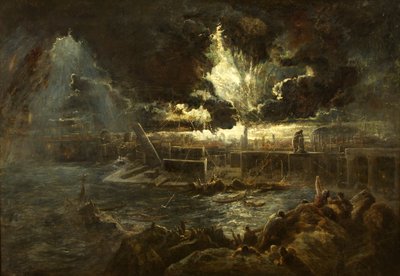 La distruzione di Pompei, c.1835 da Paul Falconer Poole