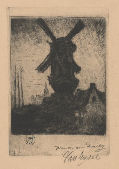 Mulino a vento del nord nella valle della Creuse da Paul Ferdinand Gachet