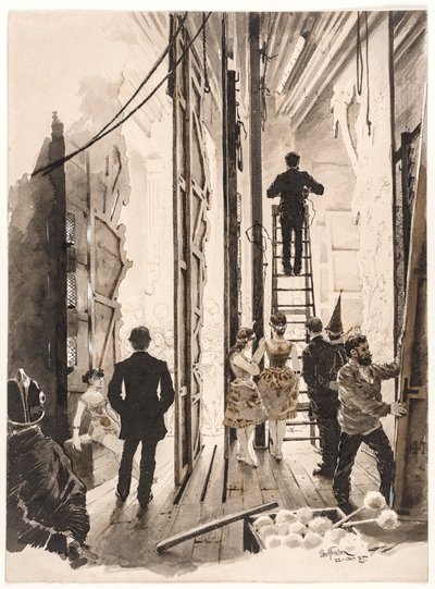 Scenografie del casinò da Paul Fischer