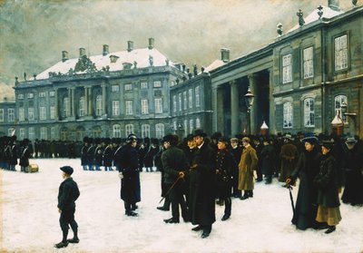 Cambio della Guardia al Palazzo di Amalienborg, 1902-1903 da Paul Fischer