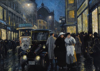 Una passeggiata serale sul boulevard da Paul Fischer