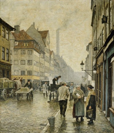 Krystalgade, Copenaghen da Paul Fischer