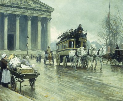 Le Boulevard a la Madeleine, Parigi da Paul Fischer
