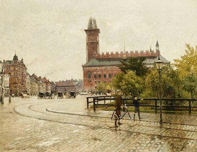 Raadhuspladsen, Copenaghen, 1893 da Paul Fischer