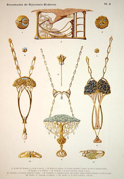 Disegni di gioielli, tavola 5 da 