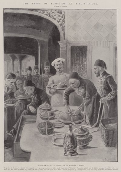 Il regno del sospetto al chiosco di Yildiz da Paul Frenzeny