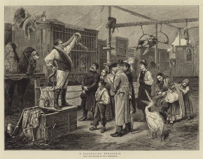 Una menagerie itinerante da Paul Friedrich Meyerheim