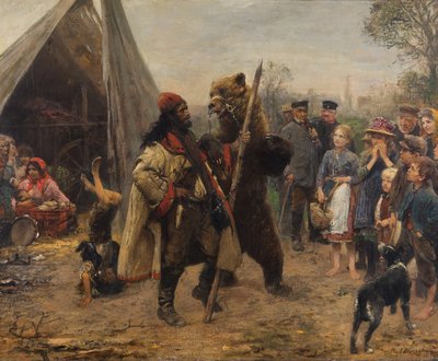 Il conduttore di orsi da Paul Friedrich Meyerheim