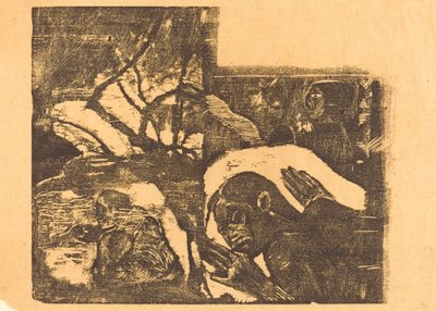 Una donna Maori in una foresta; Manao Tupapau (È perseguitata da uno spirito) da Paul Gauguin