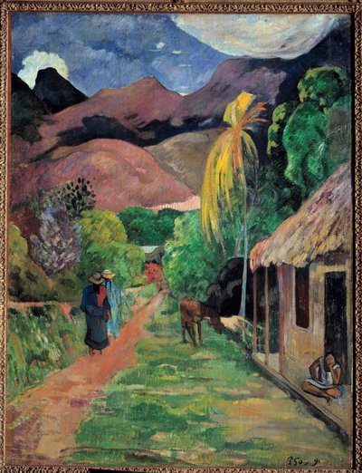 Una strada a Tahiti da Paul Gauguin