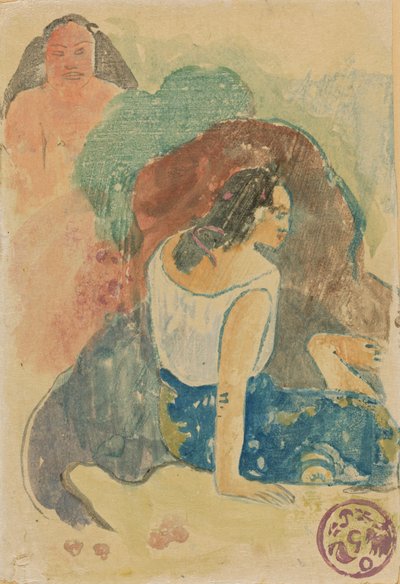 Arearea no Varua Ino Parole del Diavolo [recto] da Paul Gauguin