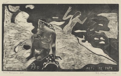 Auti te Pape Donne al Fiume da Paul Gauguin