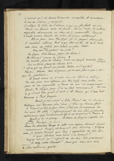 Descrizione del soggiorno di Gauguin con Vincent van Gogh ad Arles (P. 12) da Paul Gauguin