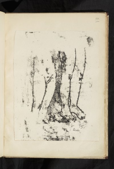 Avant et après - Studio delle gambe da Paul Gauguin