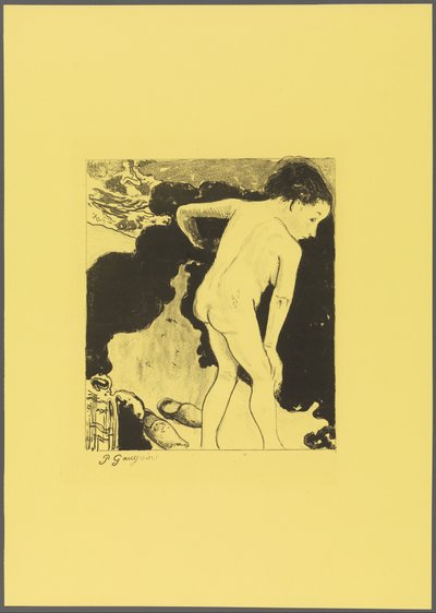 Badende in der Bretagne, aus der "Volpini Suite: Dessins lithographiques" da Paul Gauguin