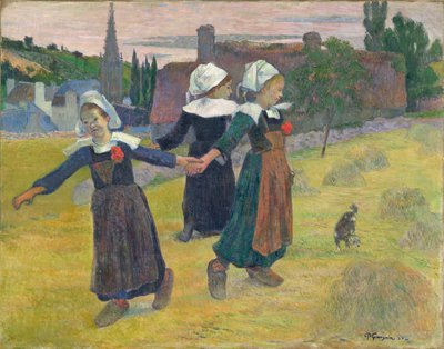 Ragazze bretoni che danzano, Pont-Aven da Paul Gauguin