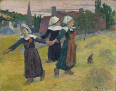 Ragazze bretoni che danzano, Pont-Aven da Paul Gauguin